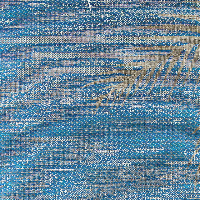Couristan Monaco Tropical Palms 2429/3108 Ocean Rugs.