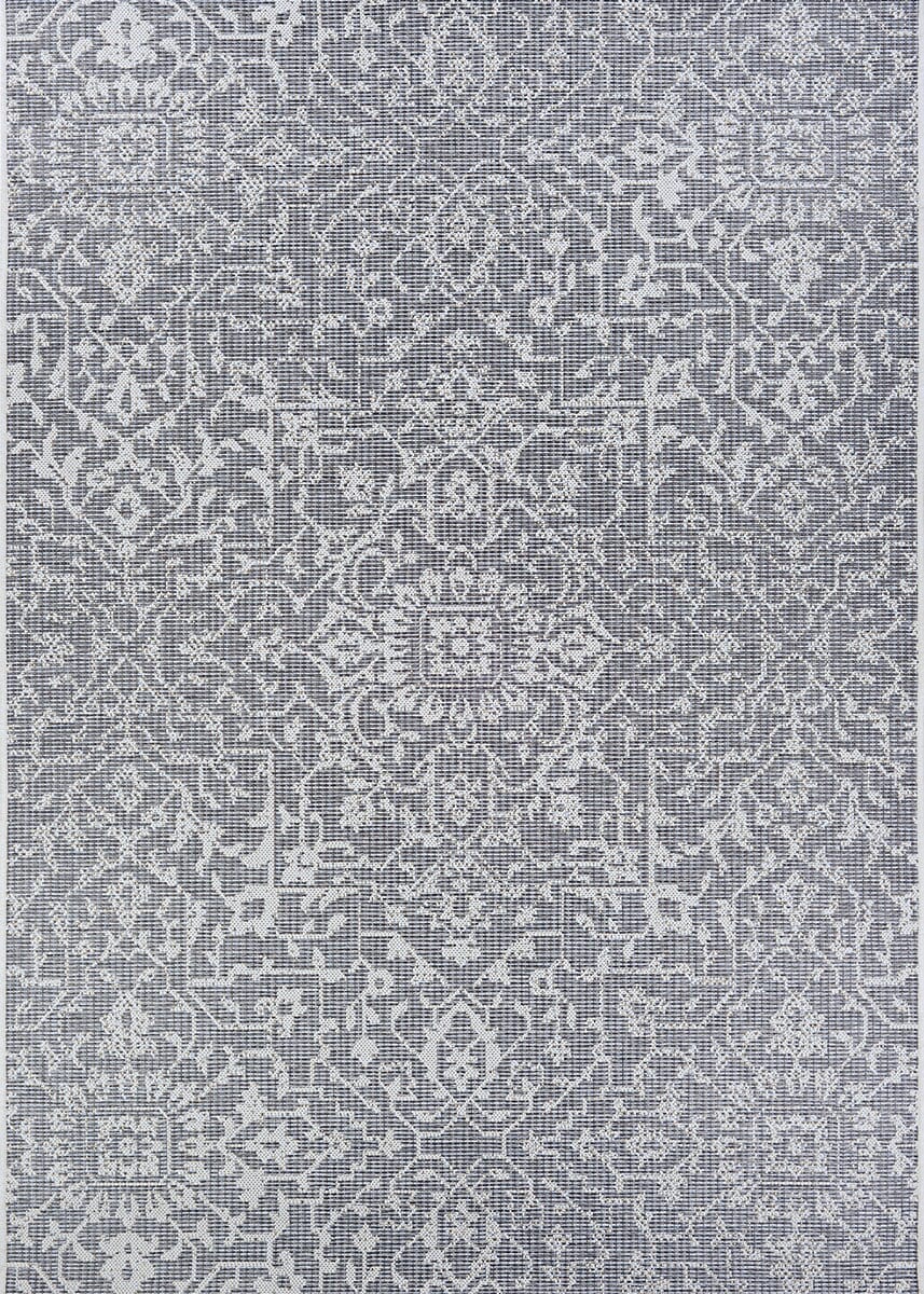 Couristan Monte Carlo Palmette 2329/4716 Grey / Ivory Rugs.