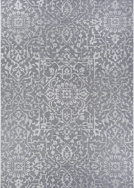 Couristan Monte Carlo Palmette 2329/4716 Grey / Ivory Rugs.