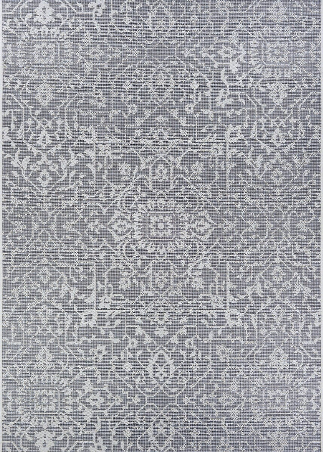 Couristan Monte Carlo Palmette 2329/4716 Grey / Ivory Rugs.