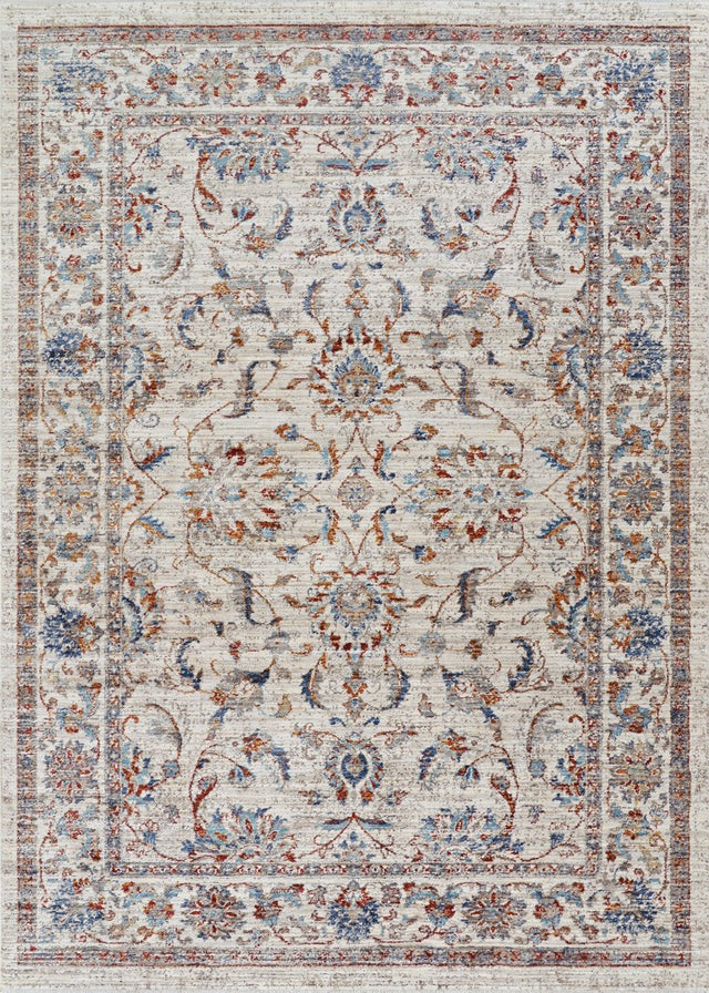 Couristan Nostalgia Persian Tabriz Ns01/1301 Antique Cream Rug.