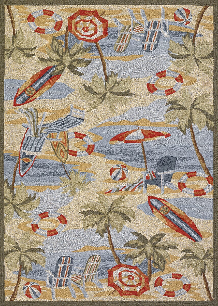 Couristan Outdoor Escape Cocoa Beach 2124/7025 Sand Rugs.