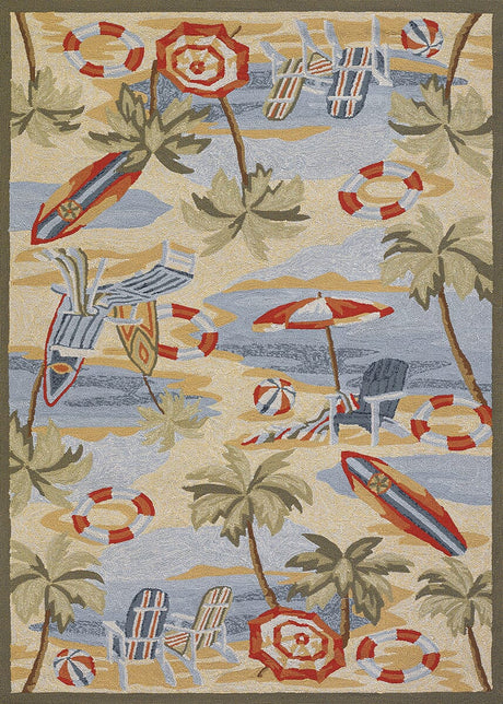 Couristan Outdoor Escape Cocoa Beach 2124/7025 Sand Rugs.
