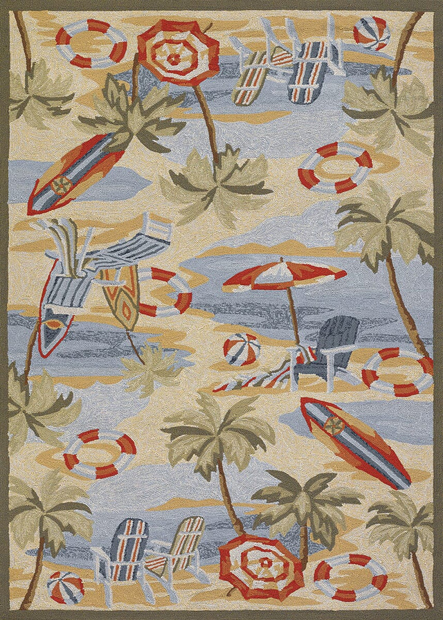 Couristan Outdoor Escape Cocoa Beach 2124/7025 Sand Rugs.