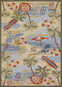 Couristan Outdoor Escape Cocoa Beach 2124/7025 Sand Rugs.