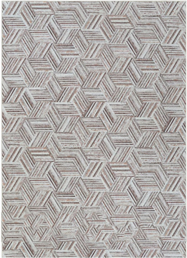 Couristan Prairie Geo Mosaic 2886/3011 Grey Blush Rug.