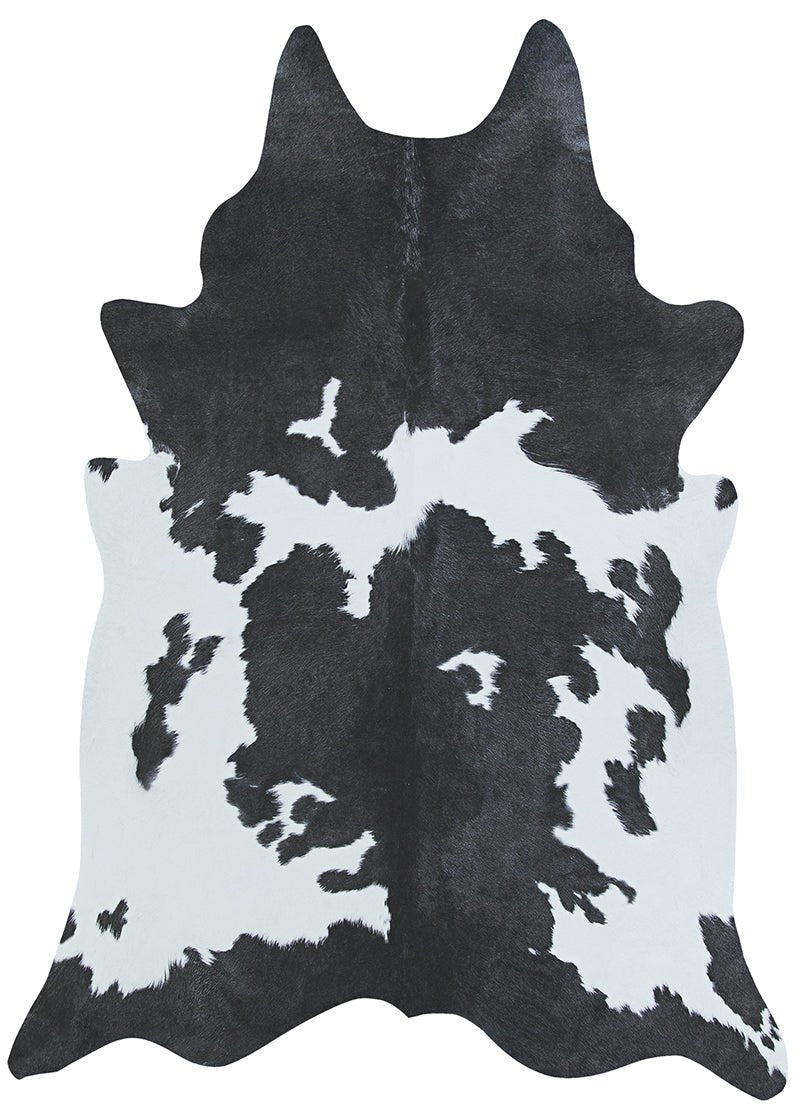 Couristan Prairie Hides Larvik 1814/5074 Ivory-Black Rugs.