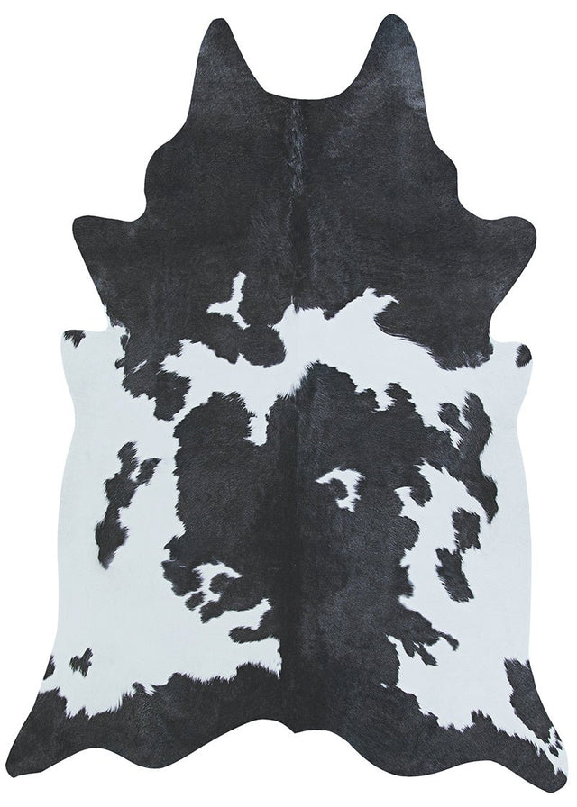 Couristan Prairie Hides Larvik 1814/5074 Ivory-Black Rugs.