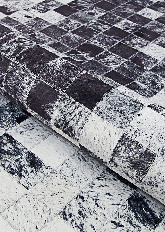 Couristan Prairie Hygee Blocks 3009/0097 Coal/Ice Caps Rugs.