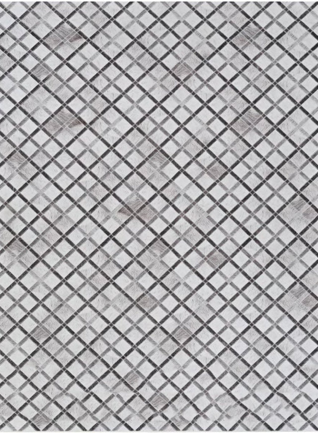 Couristan Prairie Retro Lattice 2885/3007 Grey Ivory Rug.