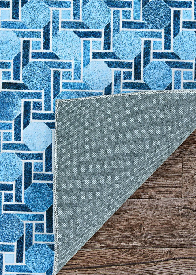 Couristan Prairie Solstice 3095/9292 Marine Blue Rug.