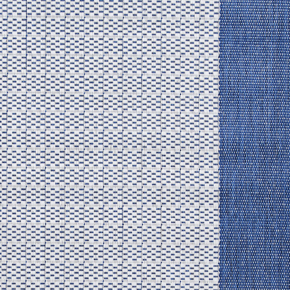 Couristan Recife Checkered Field 1005/6500 Ivory / Indigo Rugs.