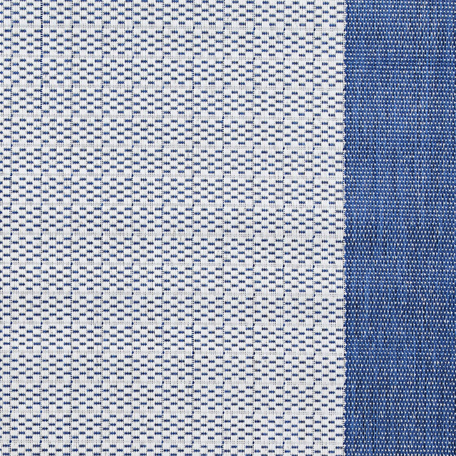 Couristan Recife Checkered Field 1005/6500 Ivory / Indigo Rugs.