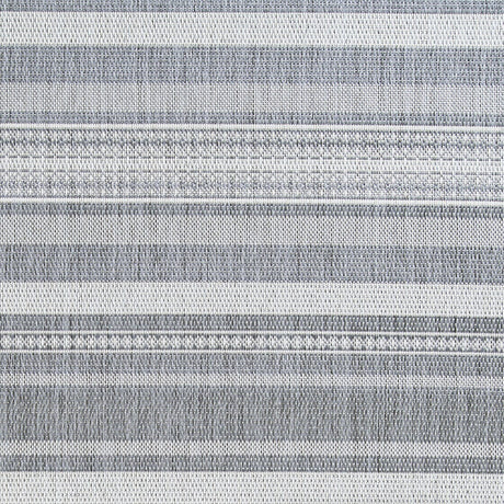 Couristan Recife Gazebo Stripe 5313/3312 Champ / Grey Rugs.