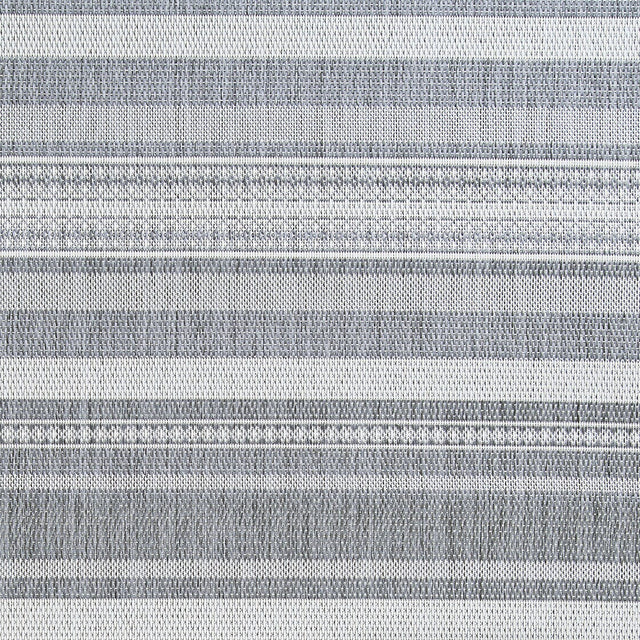 Couristan Recife Gazebo Stripe 5313/3312 Champ / Grey Rugs.