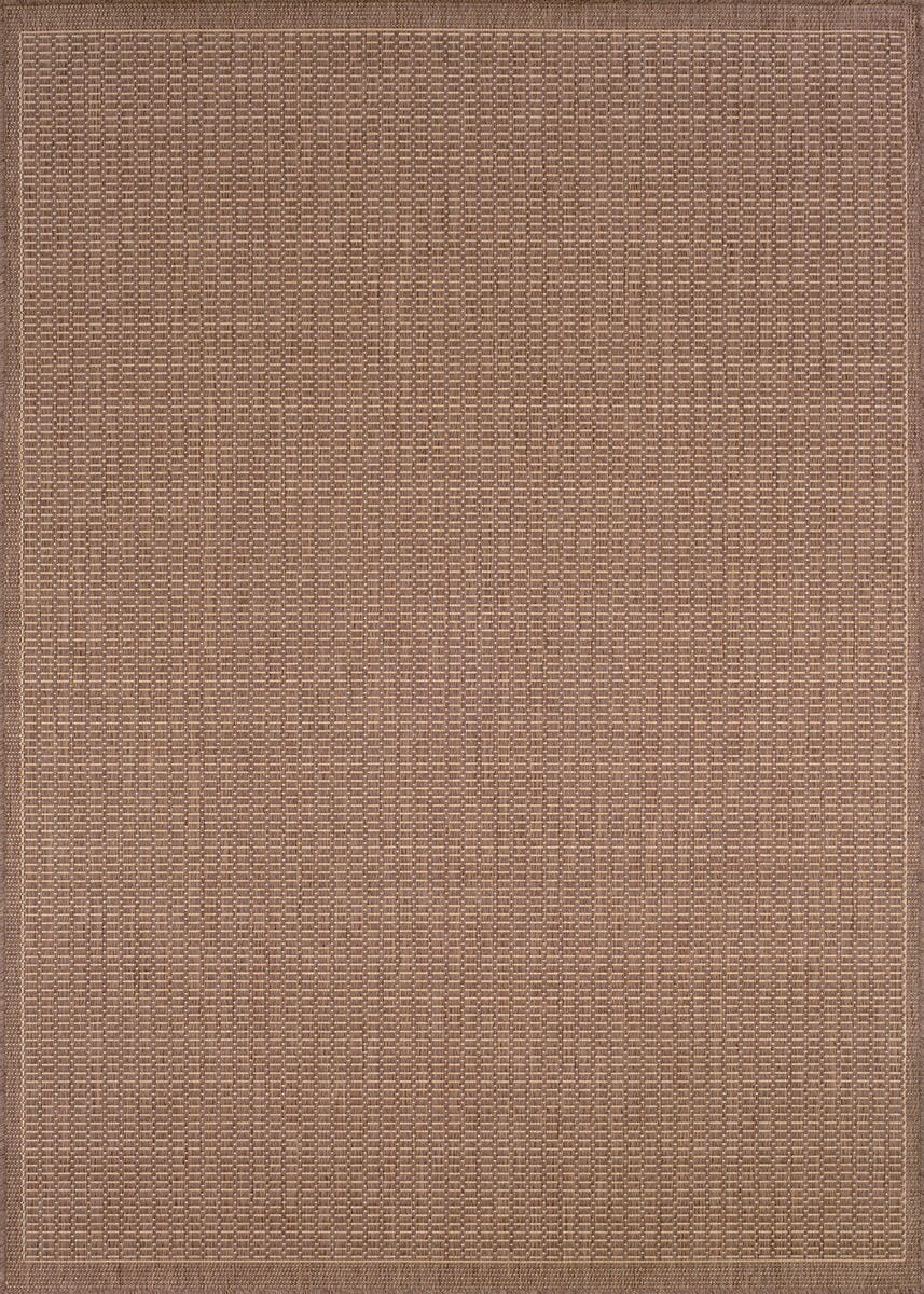 Couristan Recife Saddlestitch 1001/1500 Cocoa / Natural Rugs.