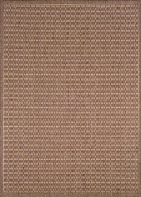 Couristan Recife Saddlestitch 1001/1500 Cocoa / Natural Rugs.