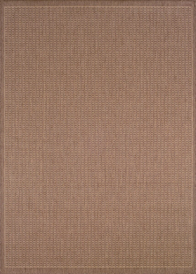 Couristan Recife Saddlestitch 1001/1500 Cocoa / Natural Rugs.