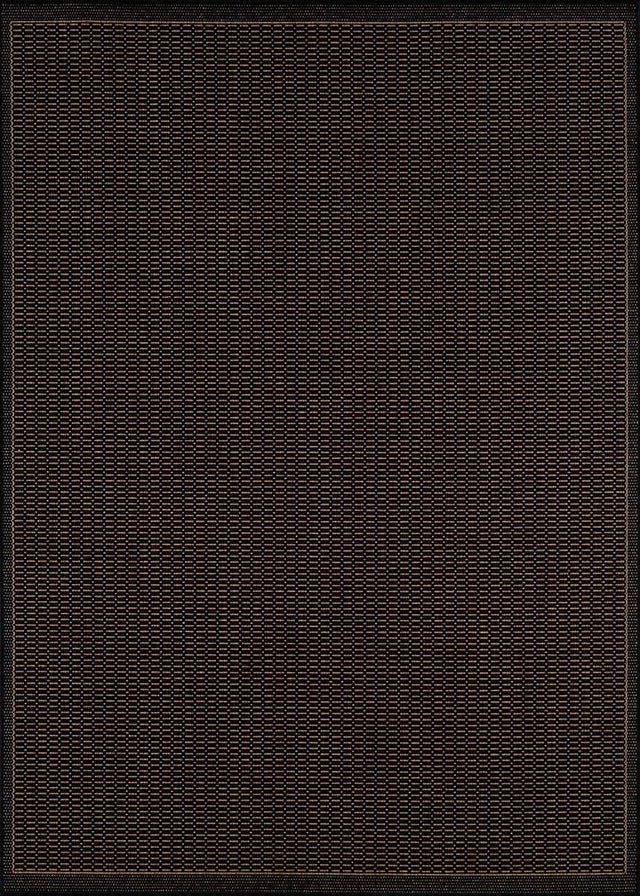 Couristan Recife Saddlestitch 1001/2000 Black / Cocoa Rugs.