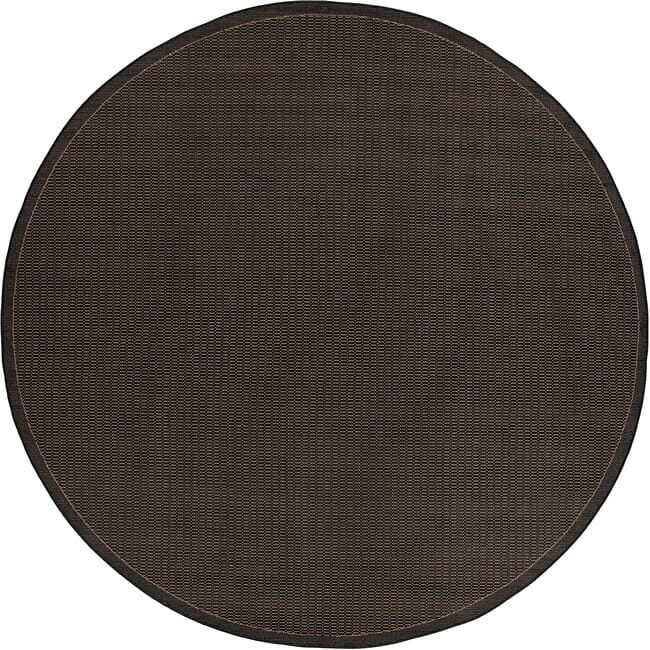 Couristan Recife Saddlestitch 1001/2000 Black / Cocoa Rugs.