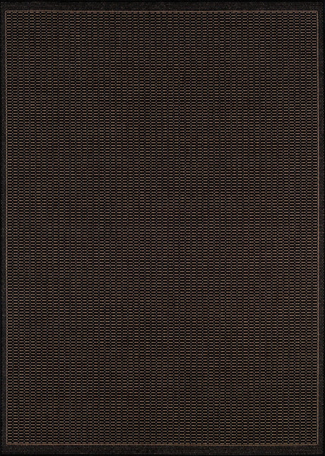 Couristan Recife Saddlestitch 1001/2000 Black / Cocoa Rugs.