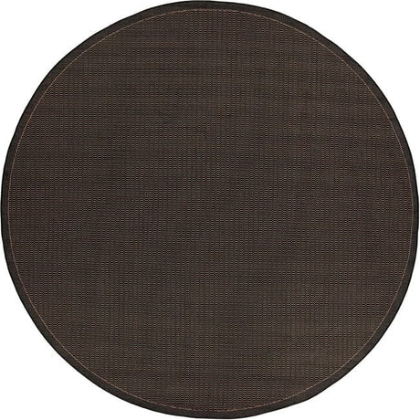 Couristan Recife Saddlestitch 1001/2000 Black / Cocoa Rugs.
