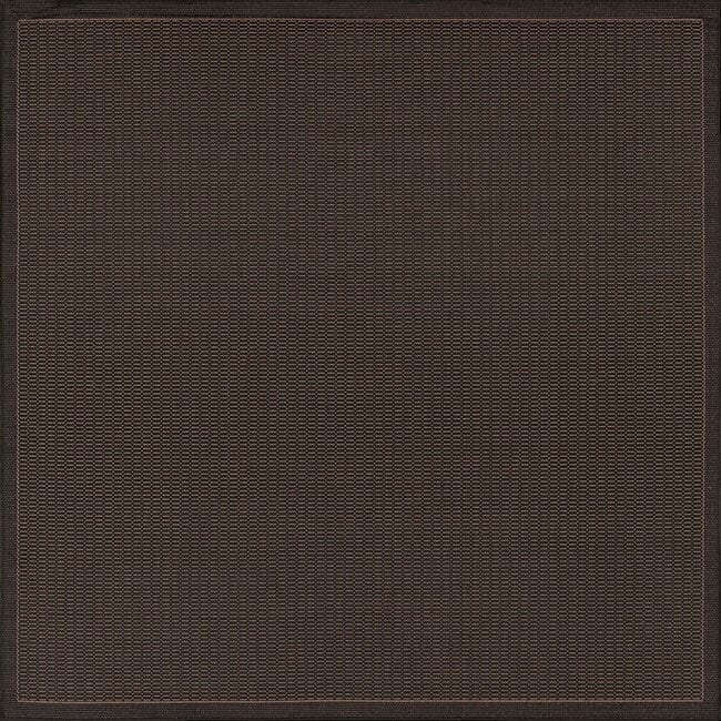 Couristan Recife Saddlestitch 1001/2000 Black / Cocoa Rugs.