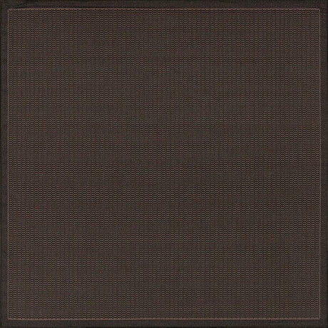 Couristan Recife Saddlestitch 1001/2000 Black / Cocoa Rugs.