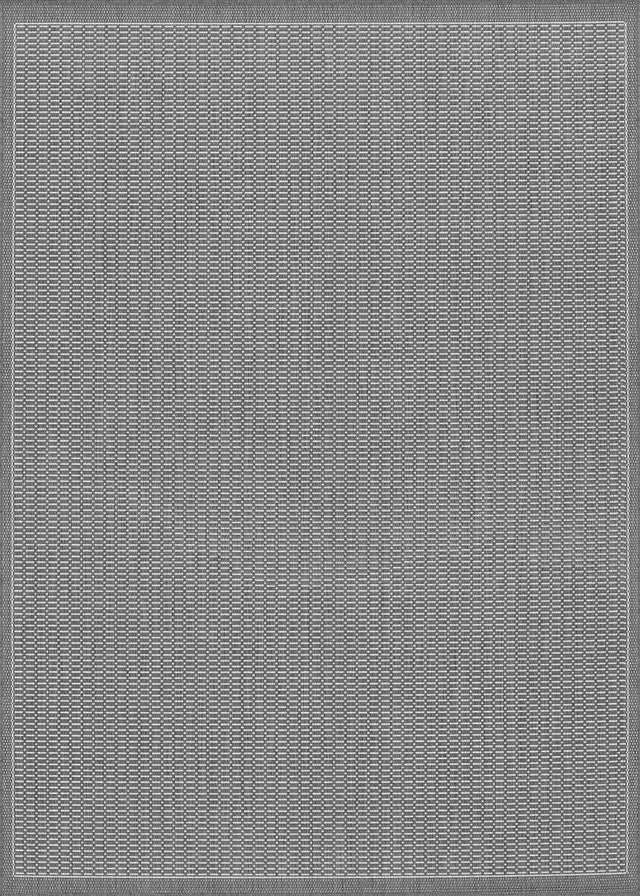 Couristan Recife Saddlestitch 1001/3012 Grey / White Rugs.