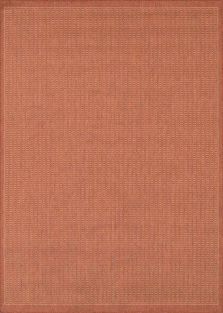 Couristan Recife Saddlestitch 1001/4000 Terra Cotta / Natural Rugs.