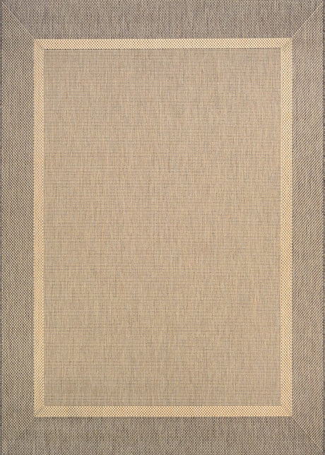 Couristan Recife Stria Texture 5526/0712 Natural / Coffee Rugs.