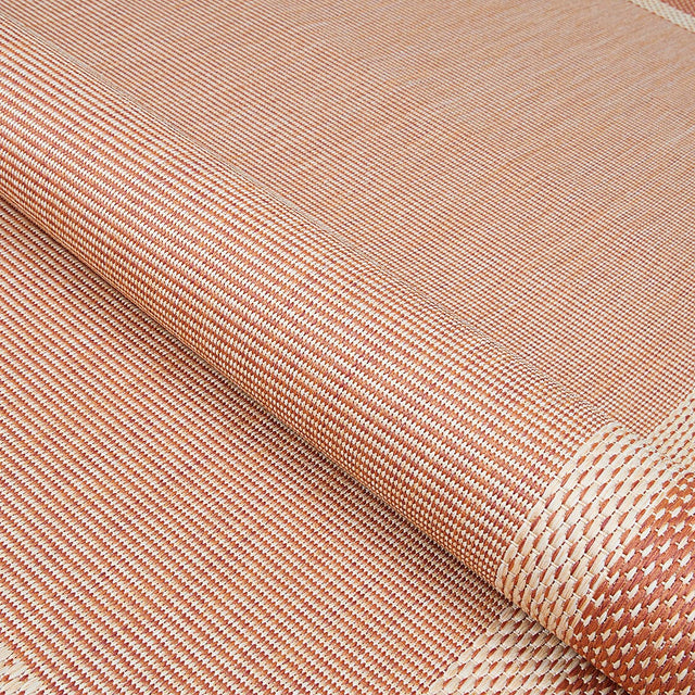 Couristan Recife Stria Texture 5526/1112 Natural / Terra Cotta Rugs.