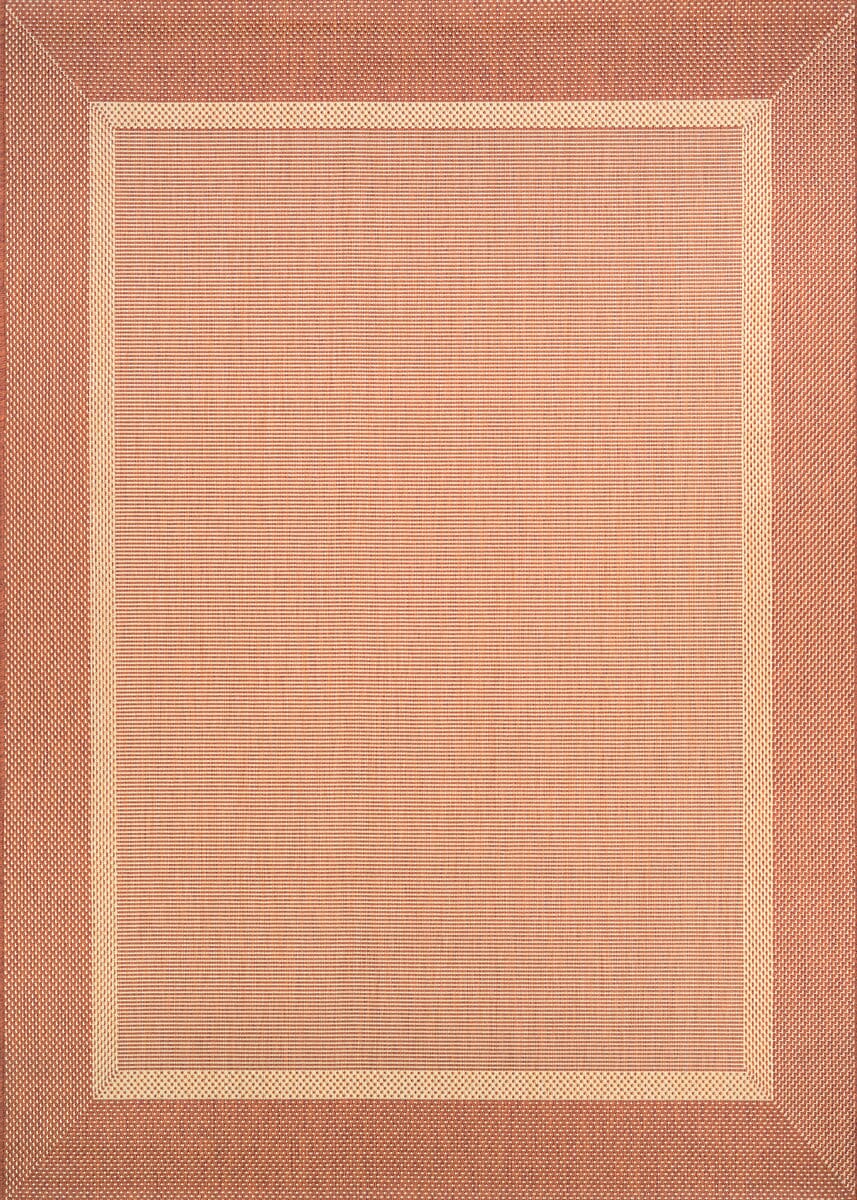 Couristan Recife Stria Texture 5526/1112 Natural / Terra Cotta Rugs.