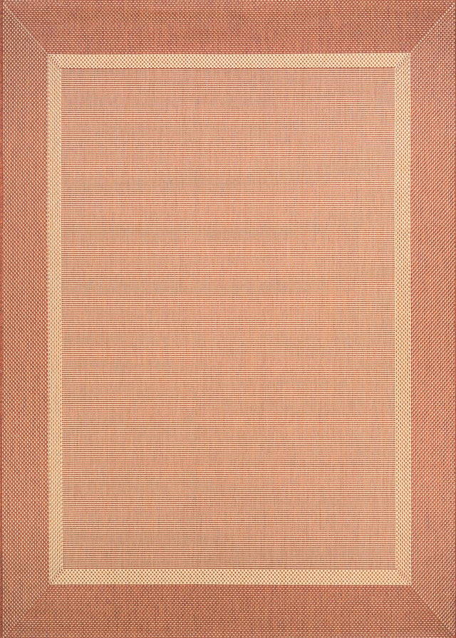 Couristan Recife Stria Texture 5526/1112 Natural / Terra Cotta Rugs.