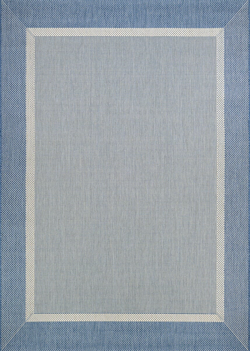 Couristan Recife Stria Texture 5526/1212 Champagne / Blue Rugs.