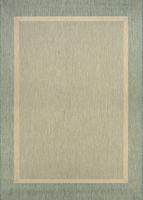 Couristan Recife Stria Texture 5526/1812 Natural / Green Rugs.