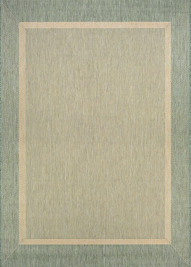 Couristan Recife Stria Texture 5526/1812 Natural / Green Rugs.