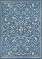 Couristan Recife Veranda 1583/1212 Champagne / Blue Rugs.