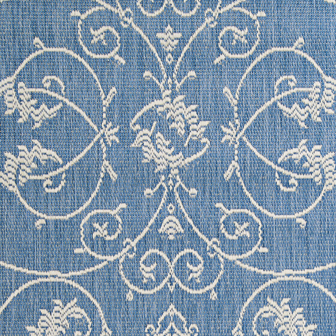 Couristan Recife Veranda 1583/1212 Champagne / Blue Rugs.