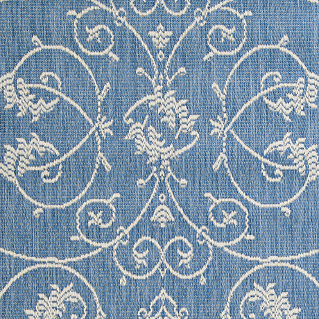 Couristan Recife Veranda 1583/1212 Champagne / Blue Rugs.