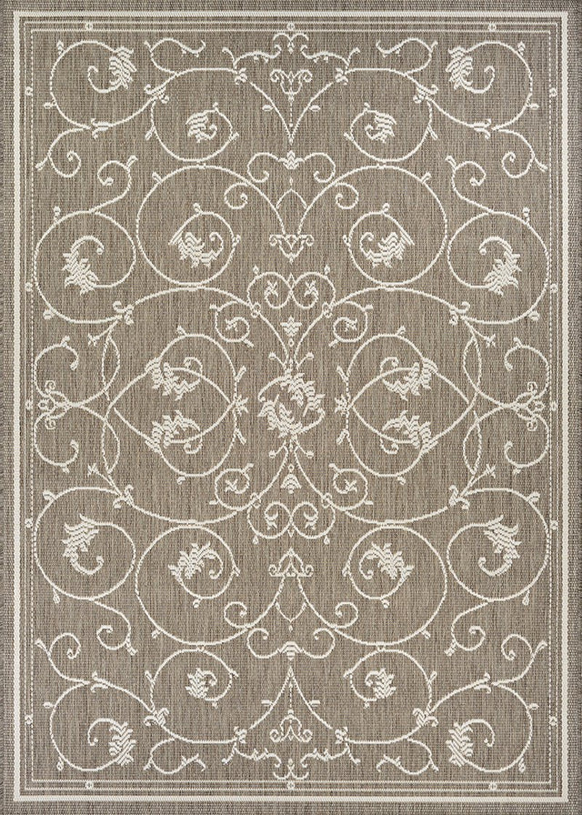 Couristan Recife Veranda 1583/2312 Champagne/Taupe Rug.