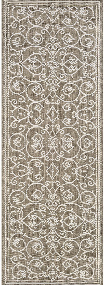 Couristan Recife Veranda 1583/2312 Champagne/Taupe Rug.