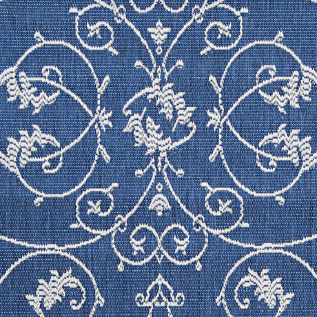 Couristan Recife Veranda 1583/6500 Ivory / Indigo Rugs.