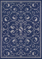 Couristan Recife Veranda 1583/6500 Ivory / Indigo Rugs.