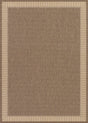 Couristan Recife Wicker Stitch 1681/1500 Cocoa/Natural Rugs.