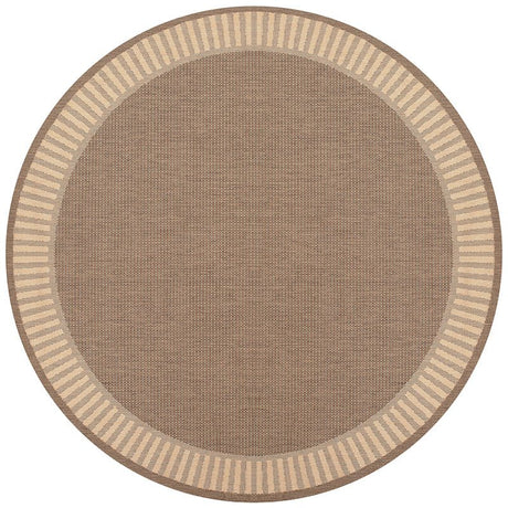 Couristan Recife Wicker Stitch 1681/1500 Cocoa/Natural Rugs.