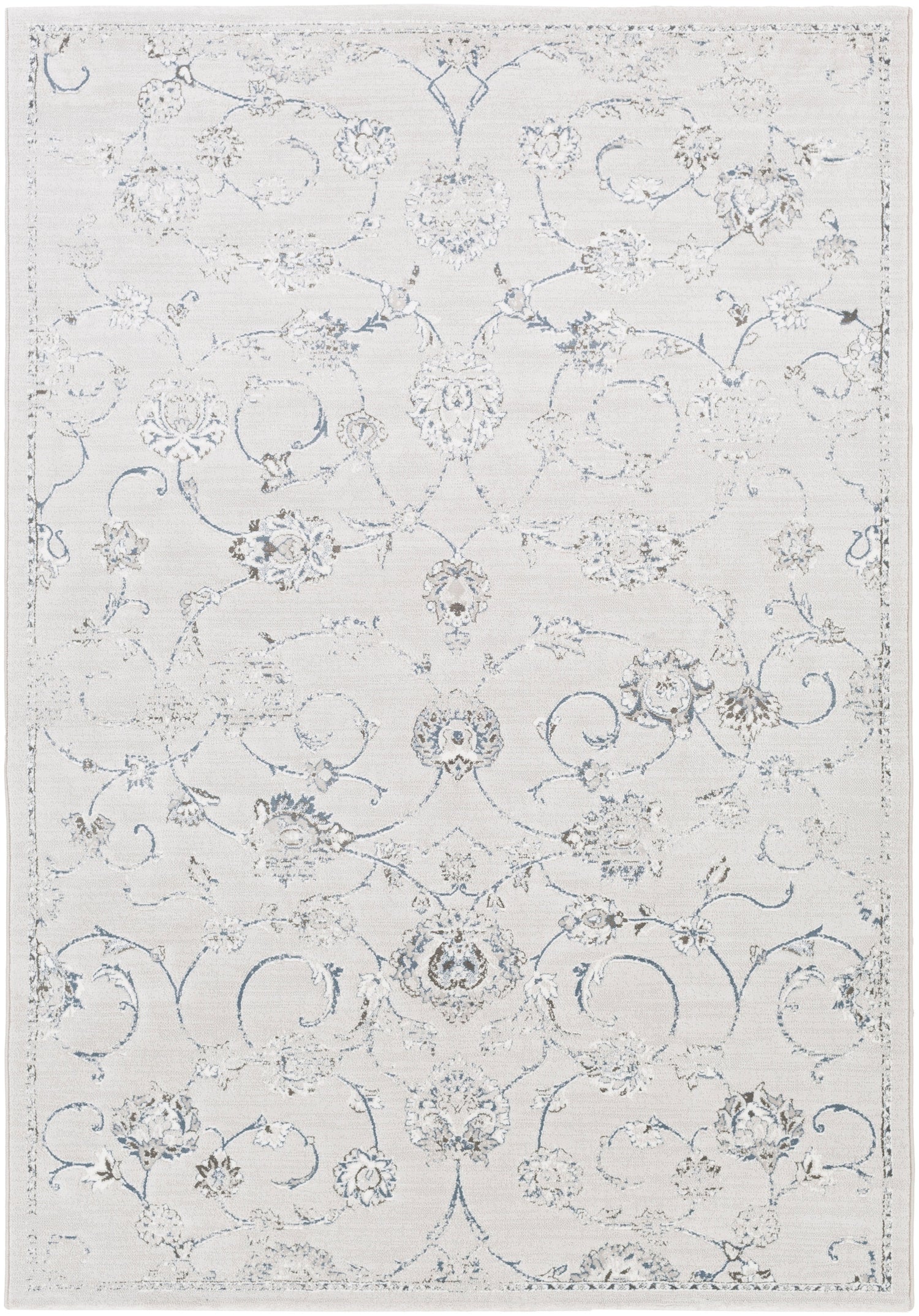 Surya Contempo Cpo-3726 White, Light Gray, Medium Gray Rugs.