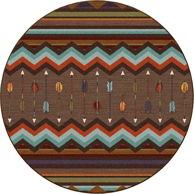 American Dakota Cresting Fletcher Rainbow Rug