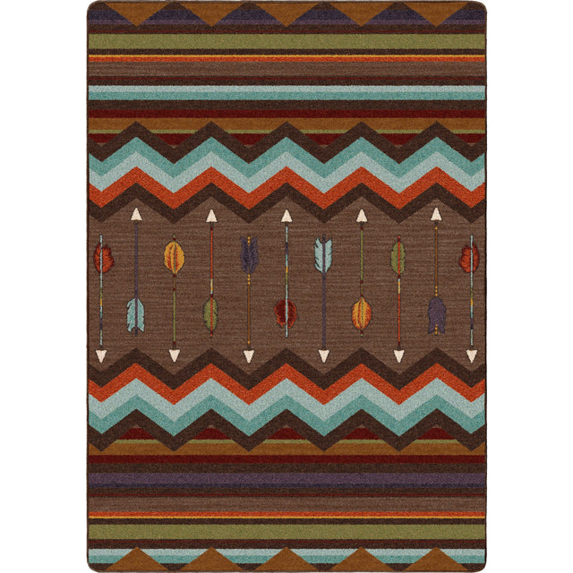 American Dakota Cresting Fletcher Rainbow Rug