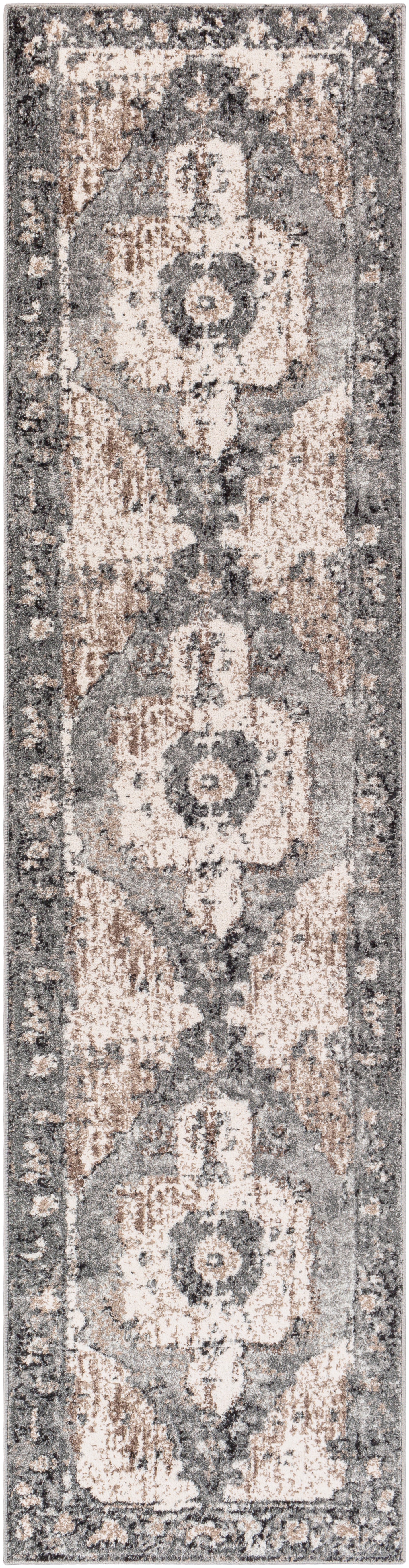 Surya Chelsea Csa-2304 Dark Brown, Camel, Charcoal, Slate, Ivory Rug.